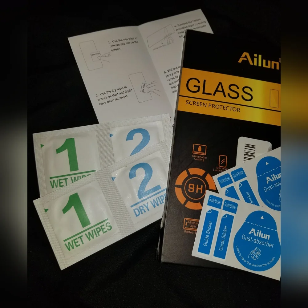 Ailun Glass Screen Protector 2 Pack Kit for iPhone 14 Pro Max